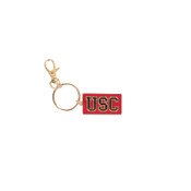 USC Trojans Block Cardinal Keychain